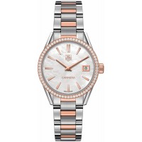 Tag Heuer Carrera Solid Rose Gold & Stainless Women's Watch WAR1353-BD0774